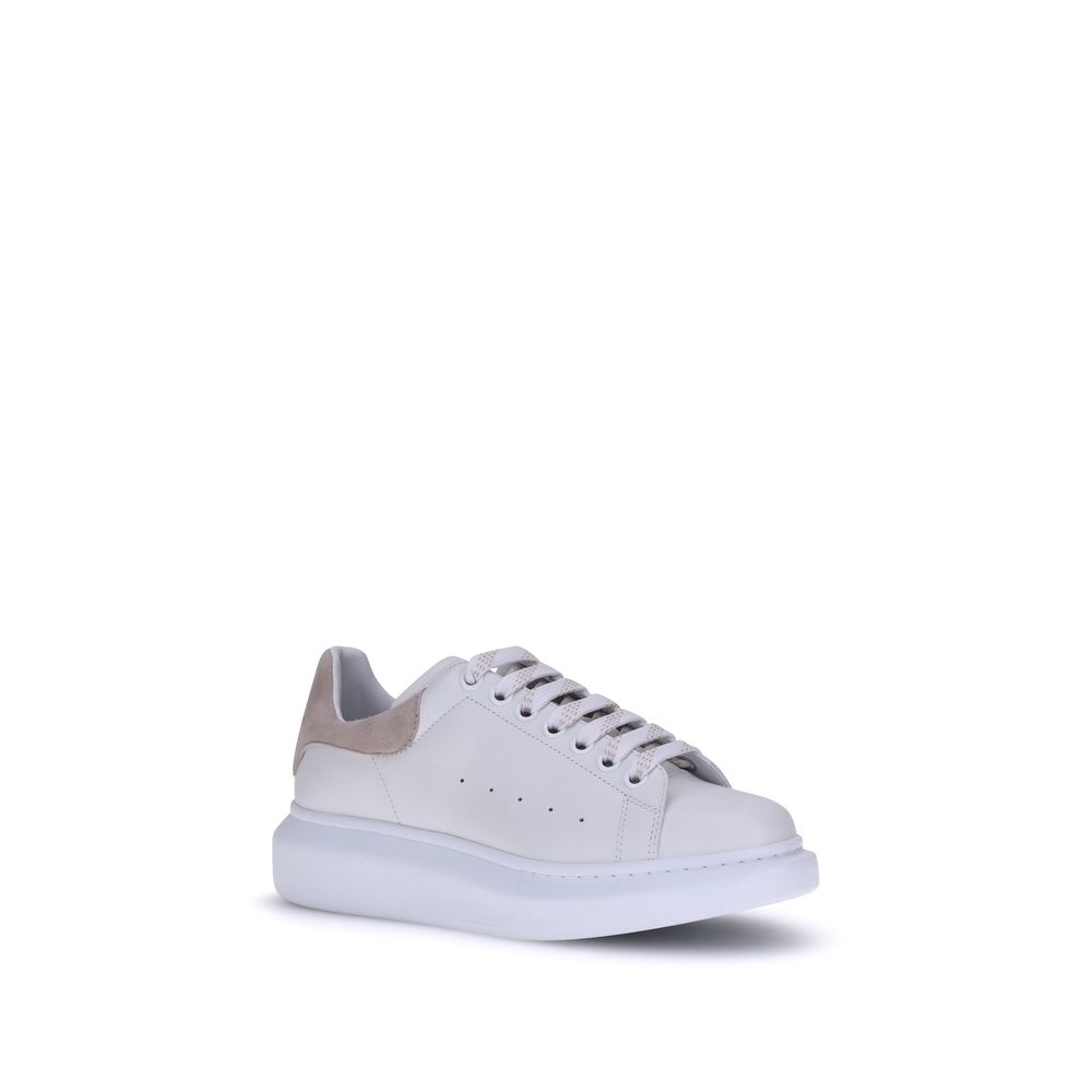 White Calf Leather Bos Taurus Platform Sneakers
