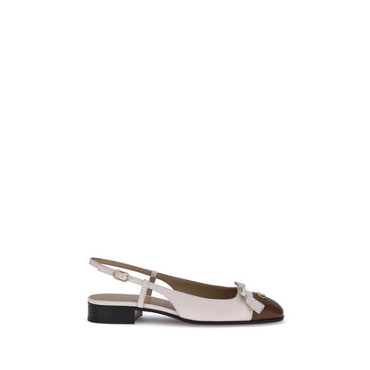 Cream Goatskin Ballet Flats