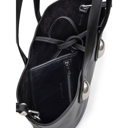 Black Leather Shoulder Bag