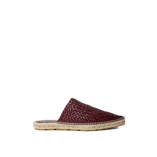 Bordeaux Leather Espadrille