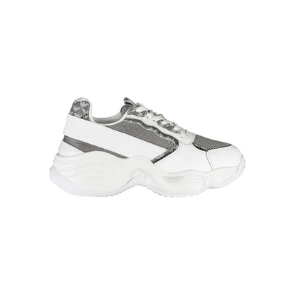 White Polyester Sneaker