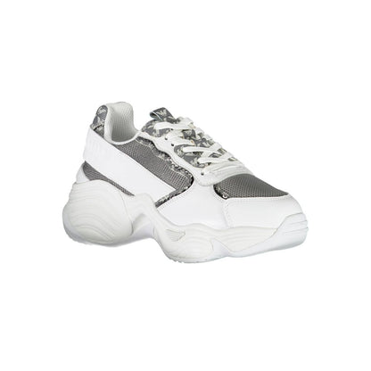 White Polyester Sneaker