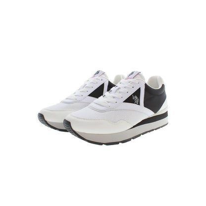 White Polyester Sneaker