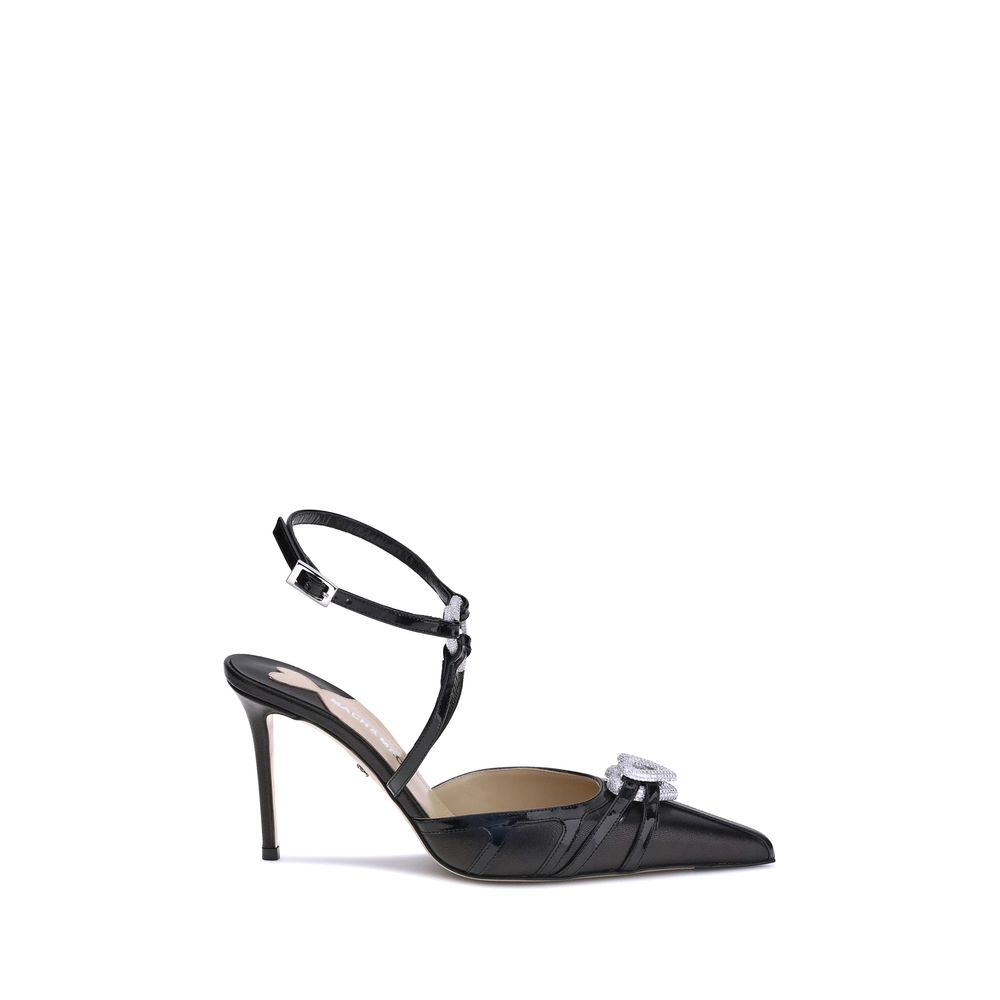 Black Napa Leather / Calf Bos Taurus High Heel Pumps