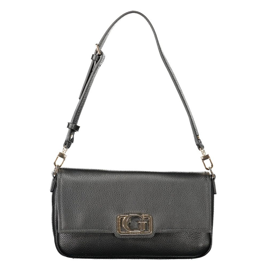 Black Polyethylene Women Handbag