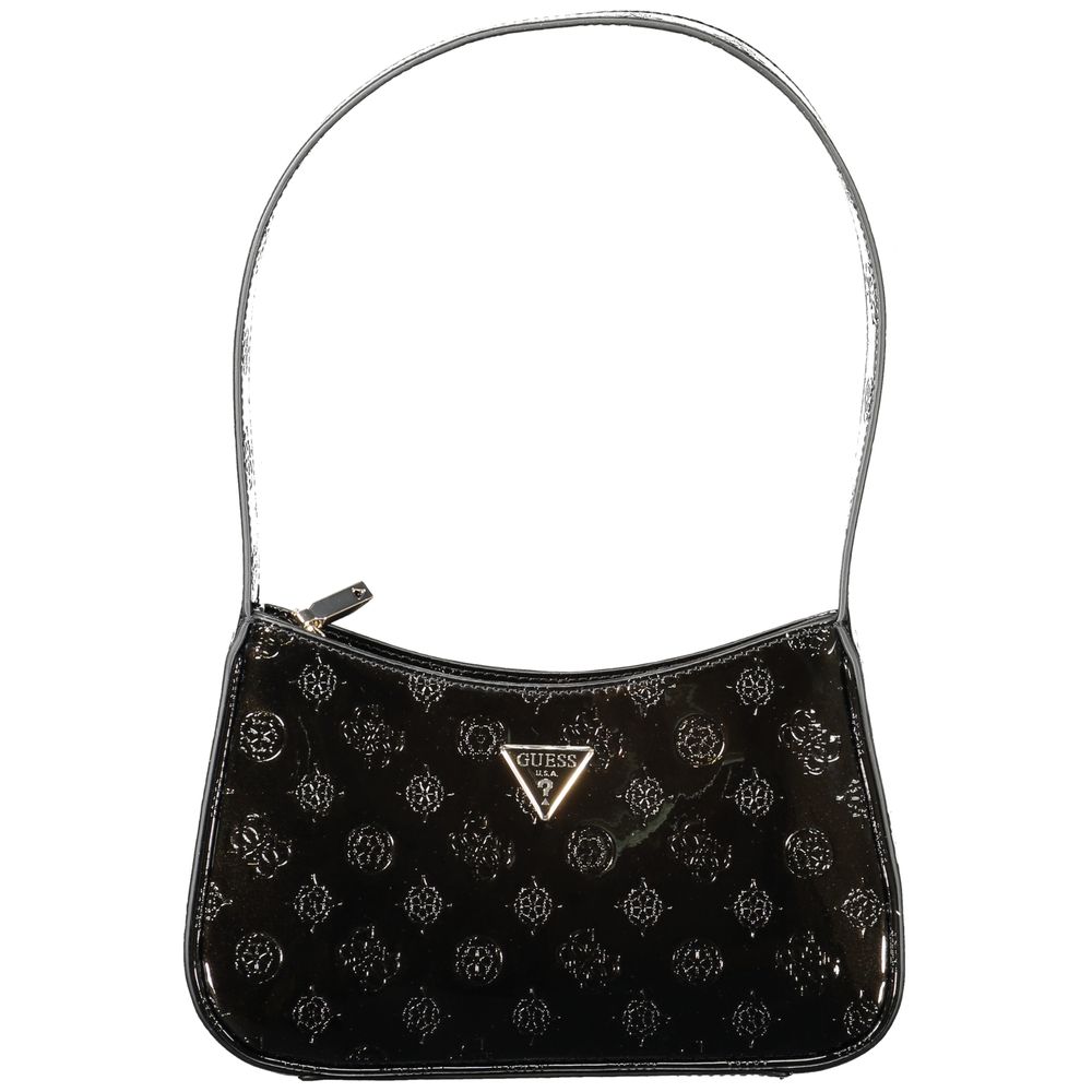 Black Polyethylene Women Handbag