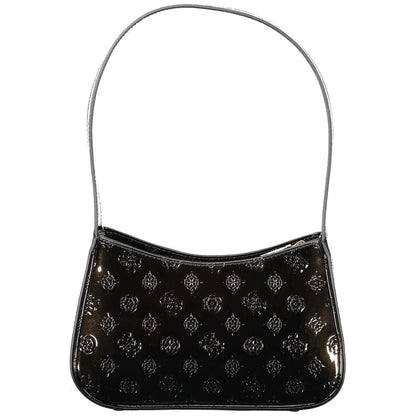 Black Polyethylene Women Handbag