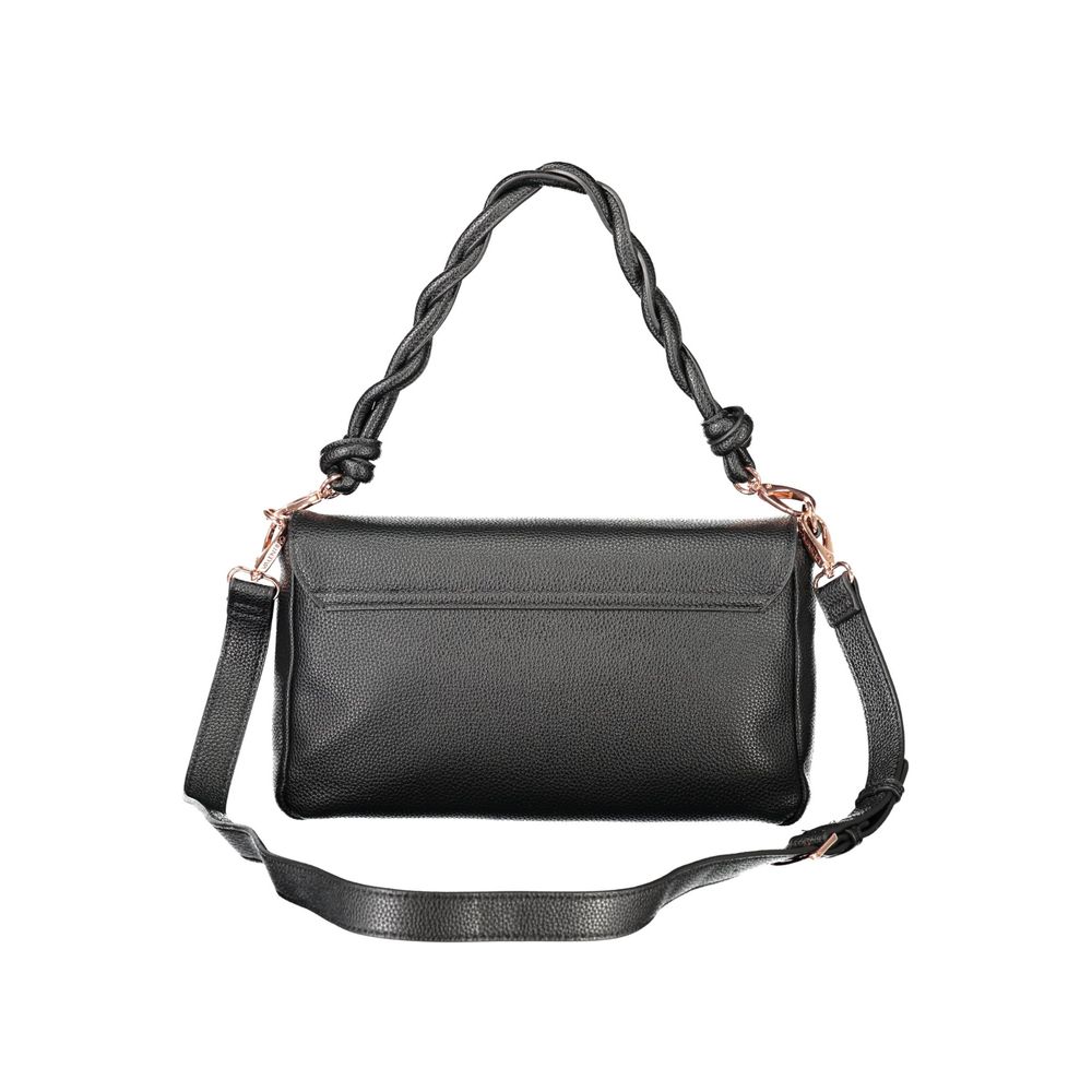 Black Polyethylene Women Handbag