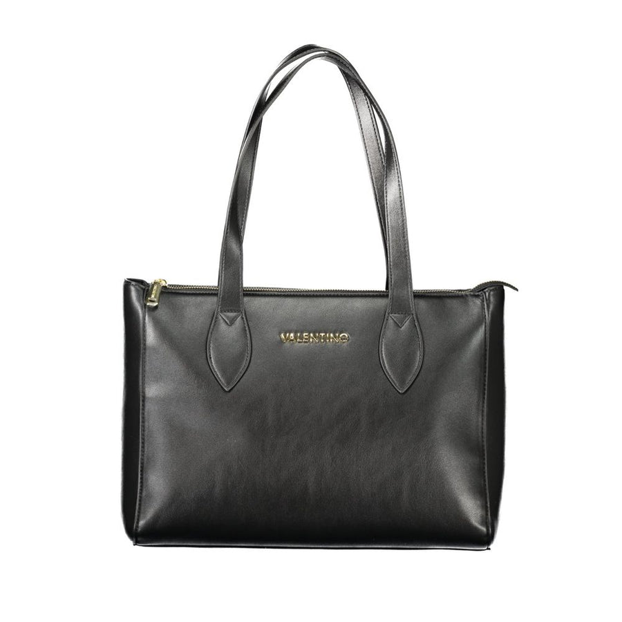 Black Polyethylene Women Handbag