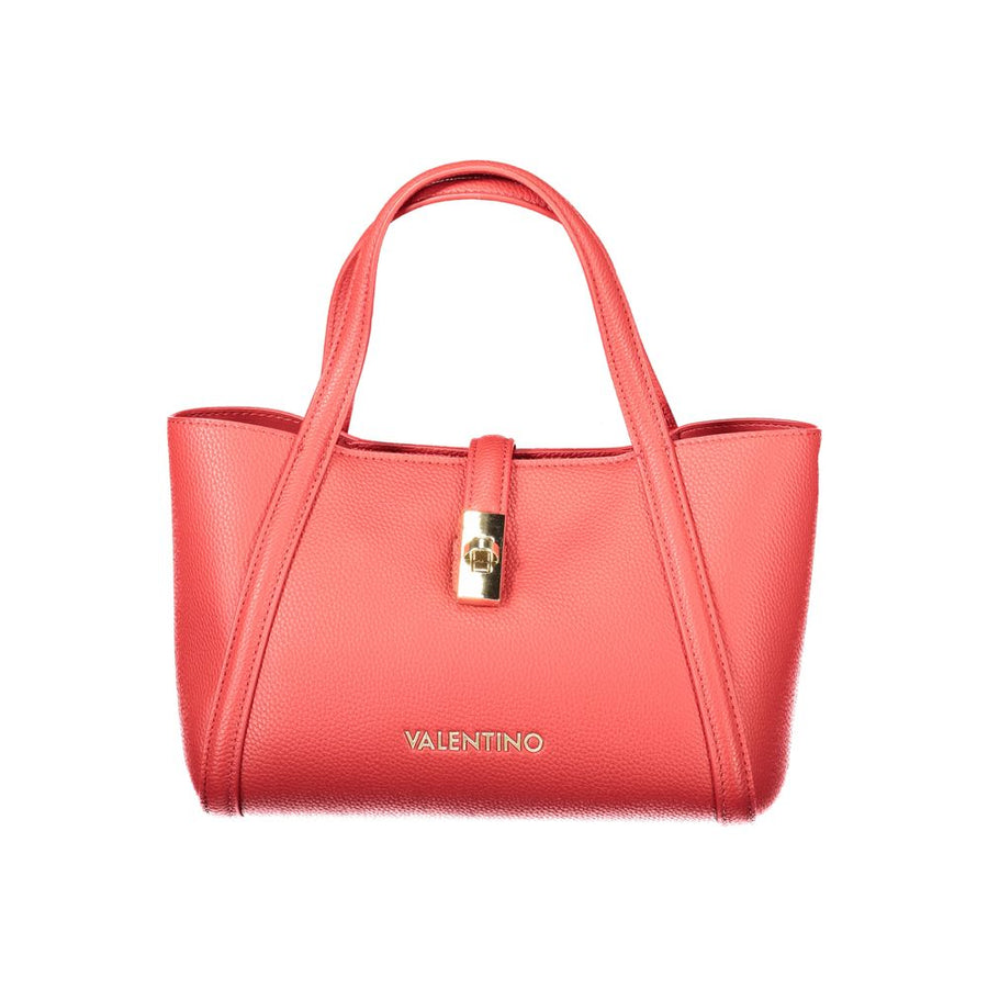 Red Polyethylene Women Handbag