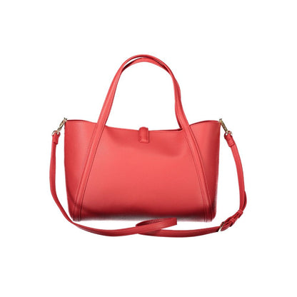 Red Polyethylene Women Handbag