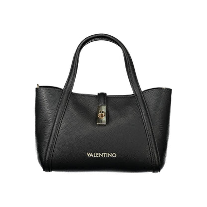 Black Polyethylene Women Handbag