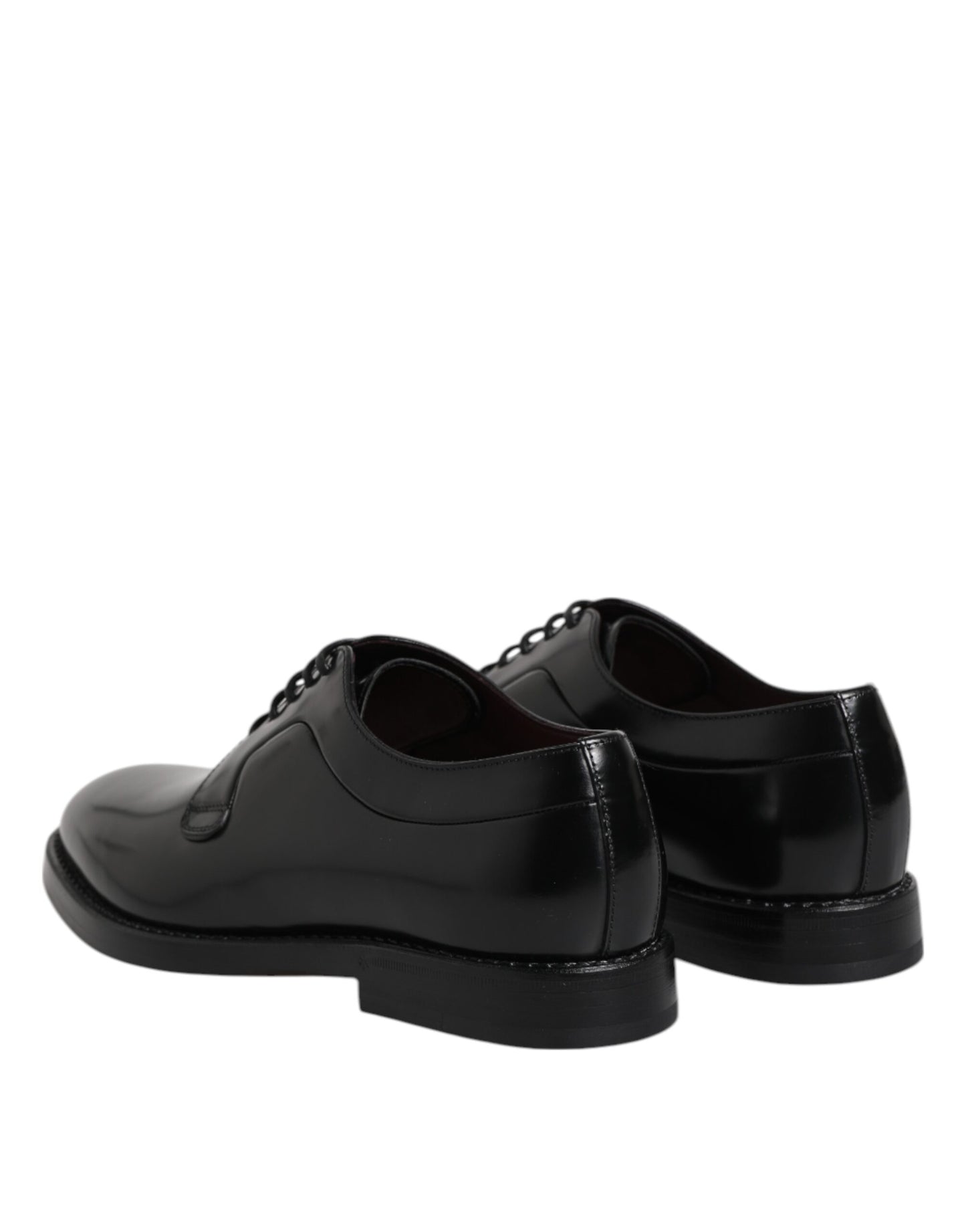 Black Calf Leather Lace Up Dress Derby Shoes
