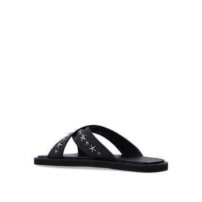 Black Calfskin Sandals