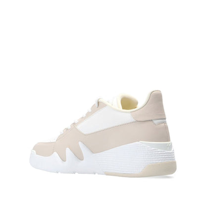 White Calfskin Low Top Sneakers