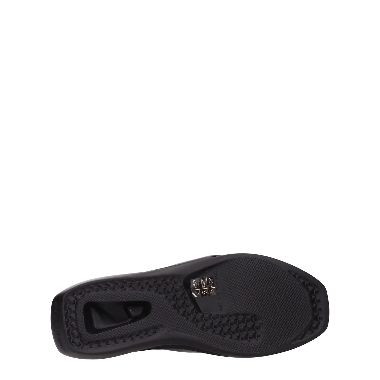 Black Leather Slippers