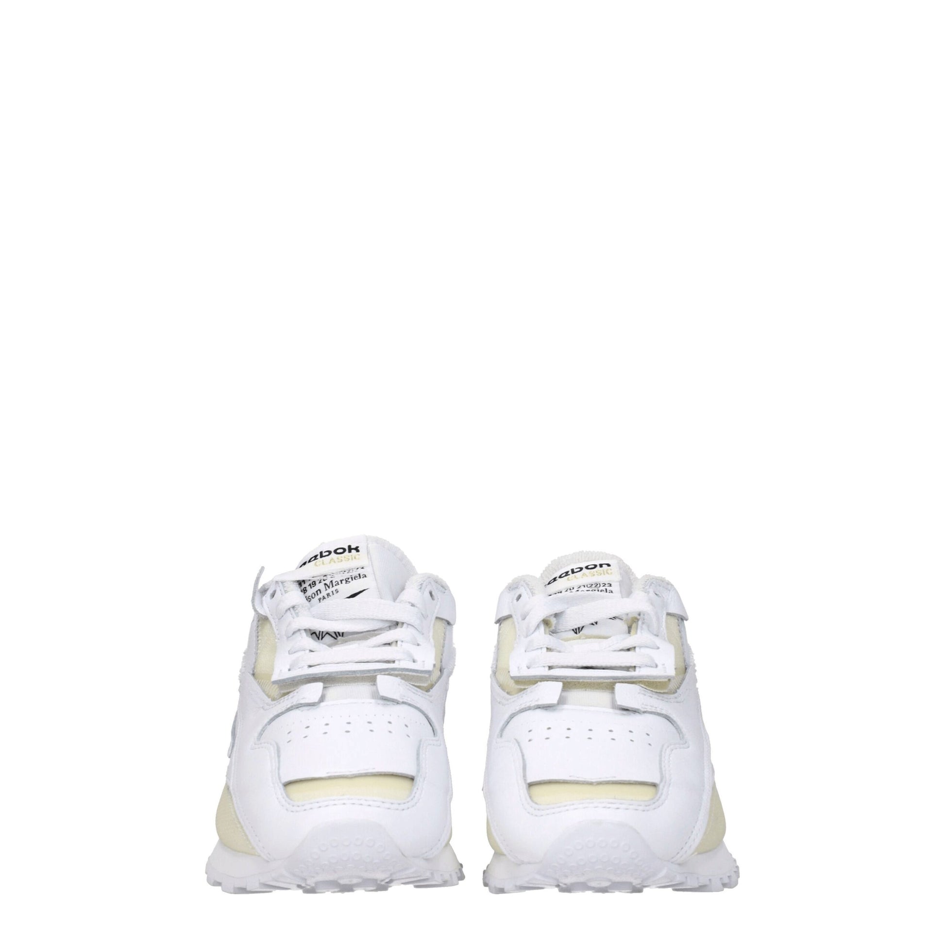 White Leather Athletic Sneakers