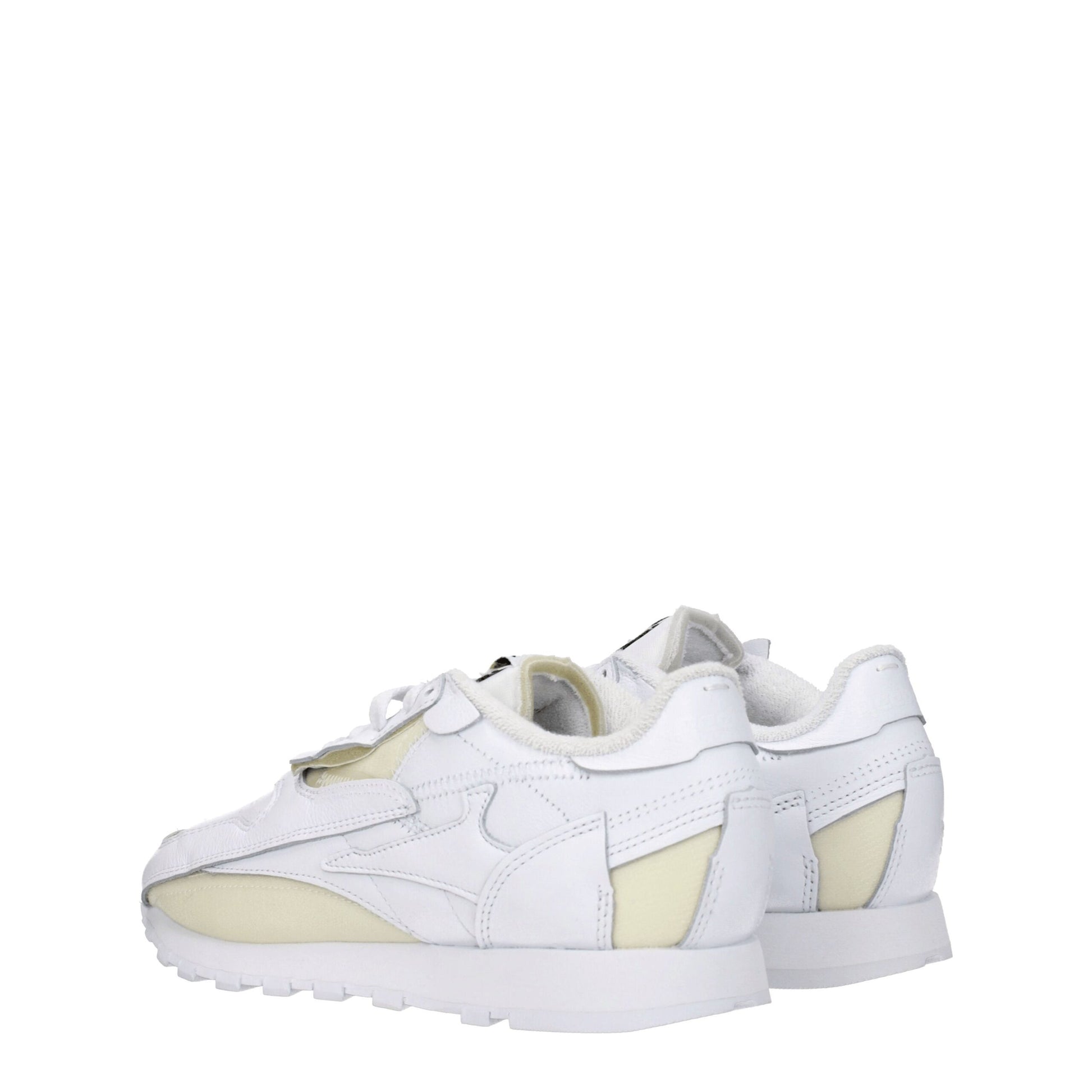 White Leather Athletic Sneakers