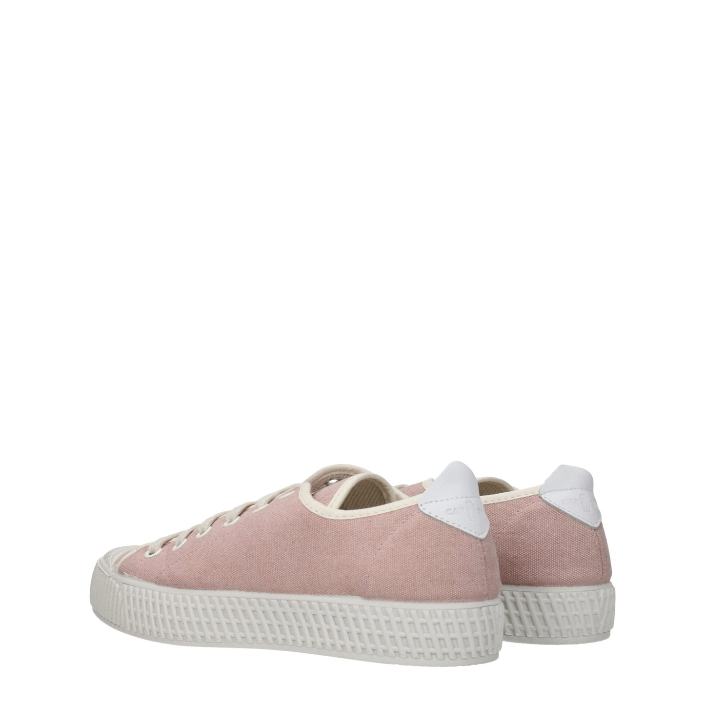 Pink Fabric Low Top Sneakers