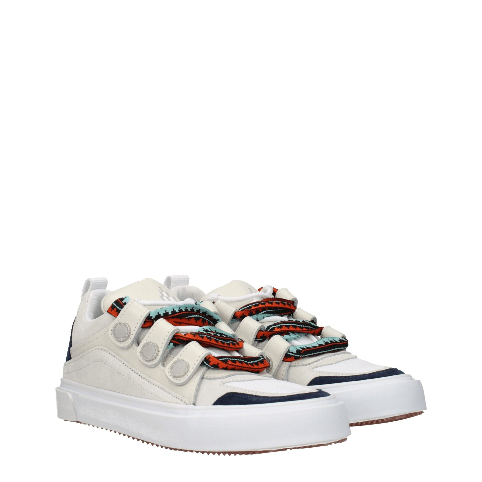 Beige Leather Low Top Sneakers