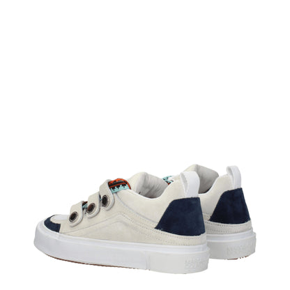 Beige Leather Low Top Sneakers