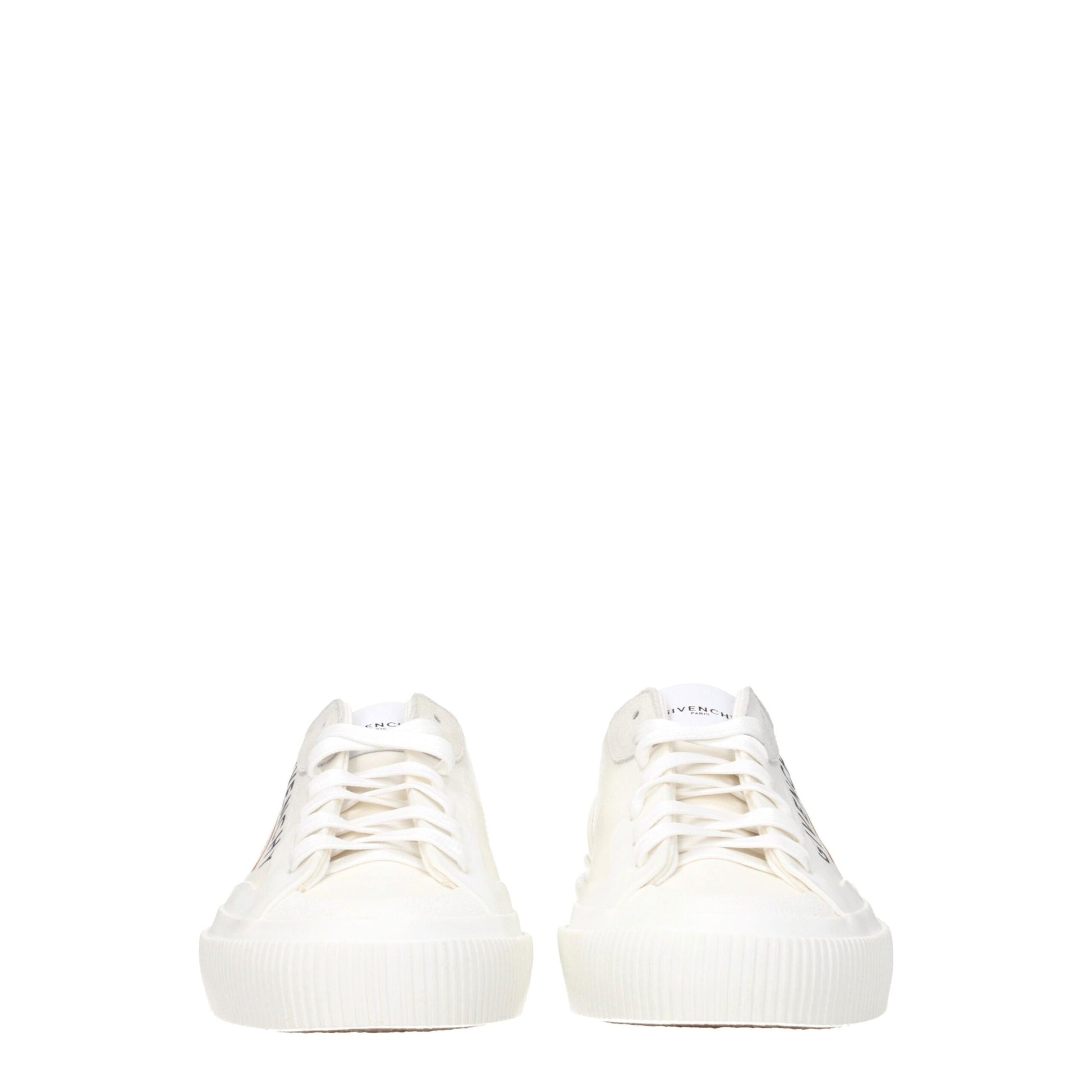 Beige Fabric Low Top Sneakers