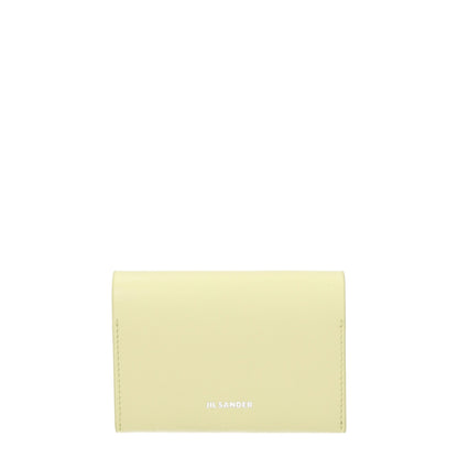 Yellow Leather Cardholder