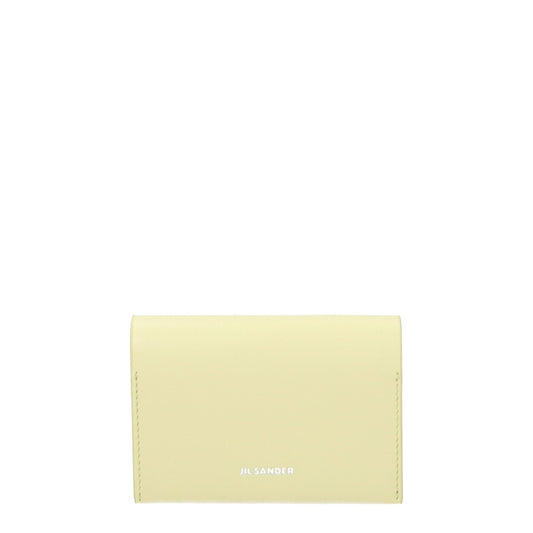 Yellow Leather Cardholder