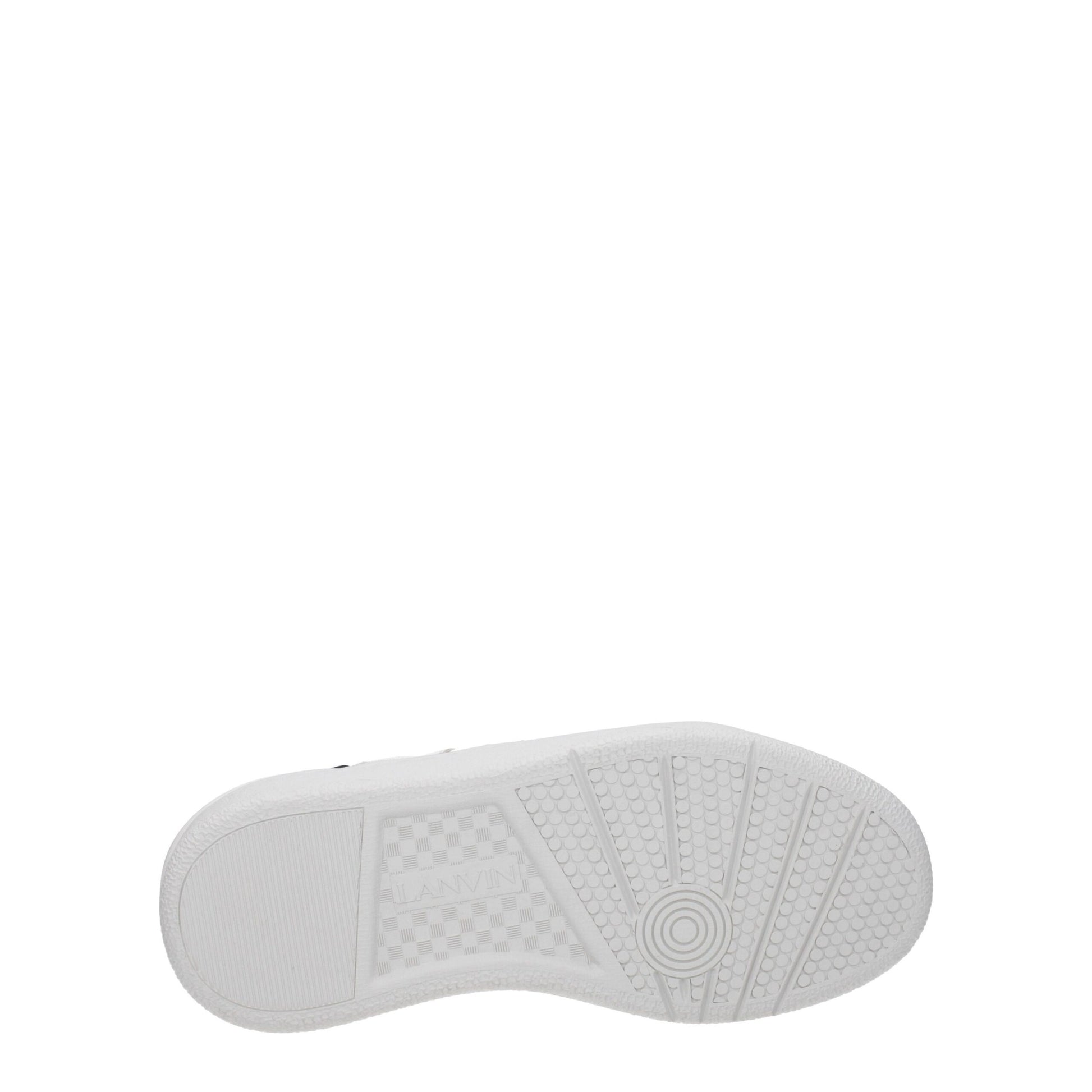 White Fabric Low Top Sneakers