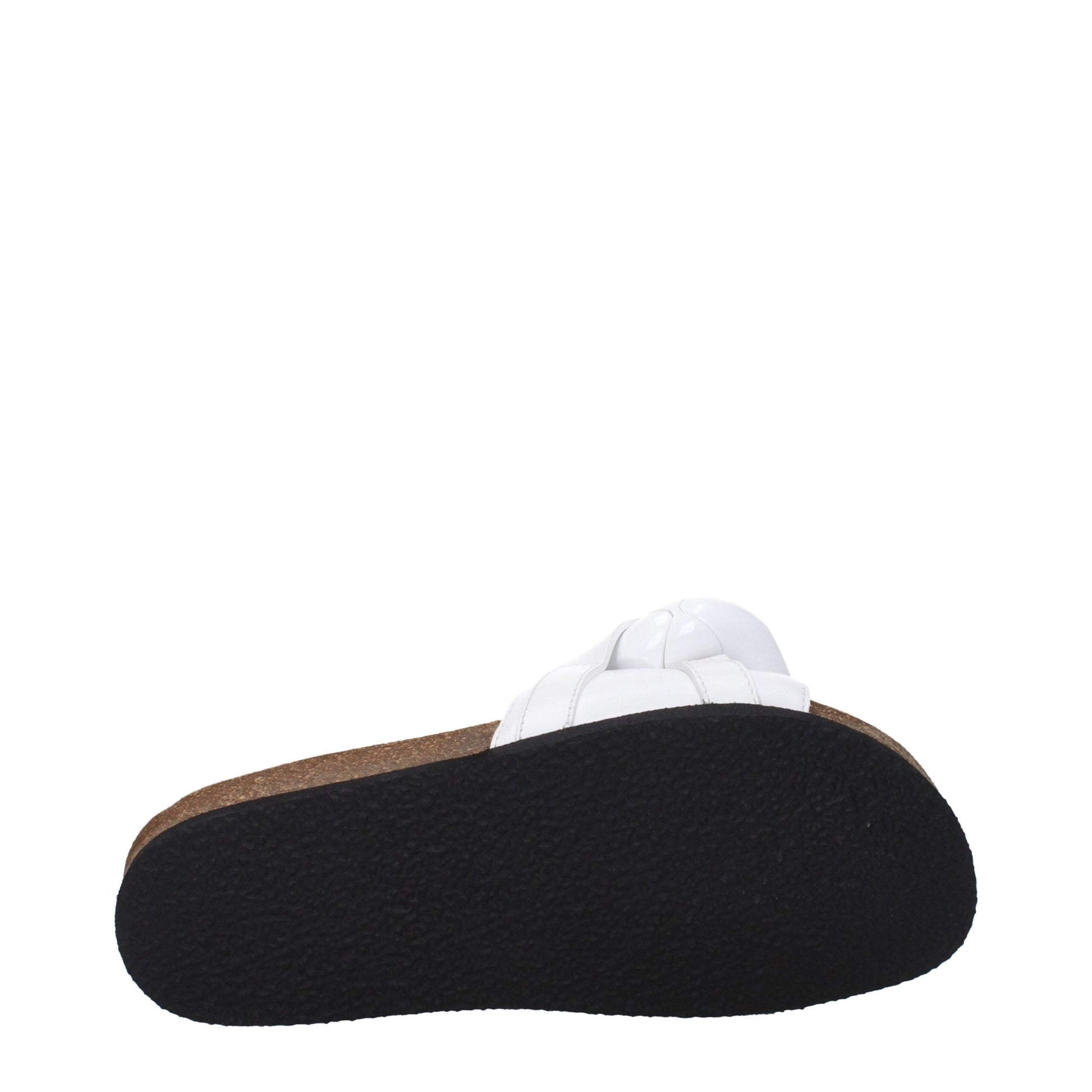 White Leather Slippers