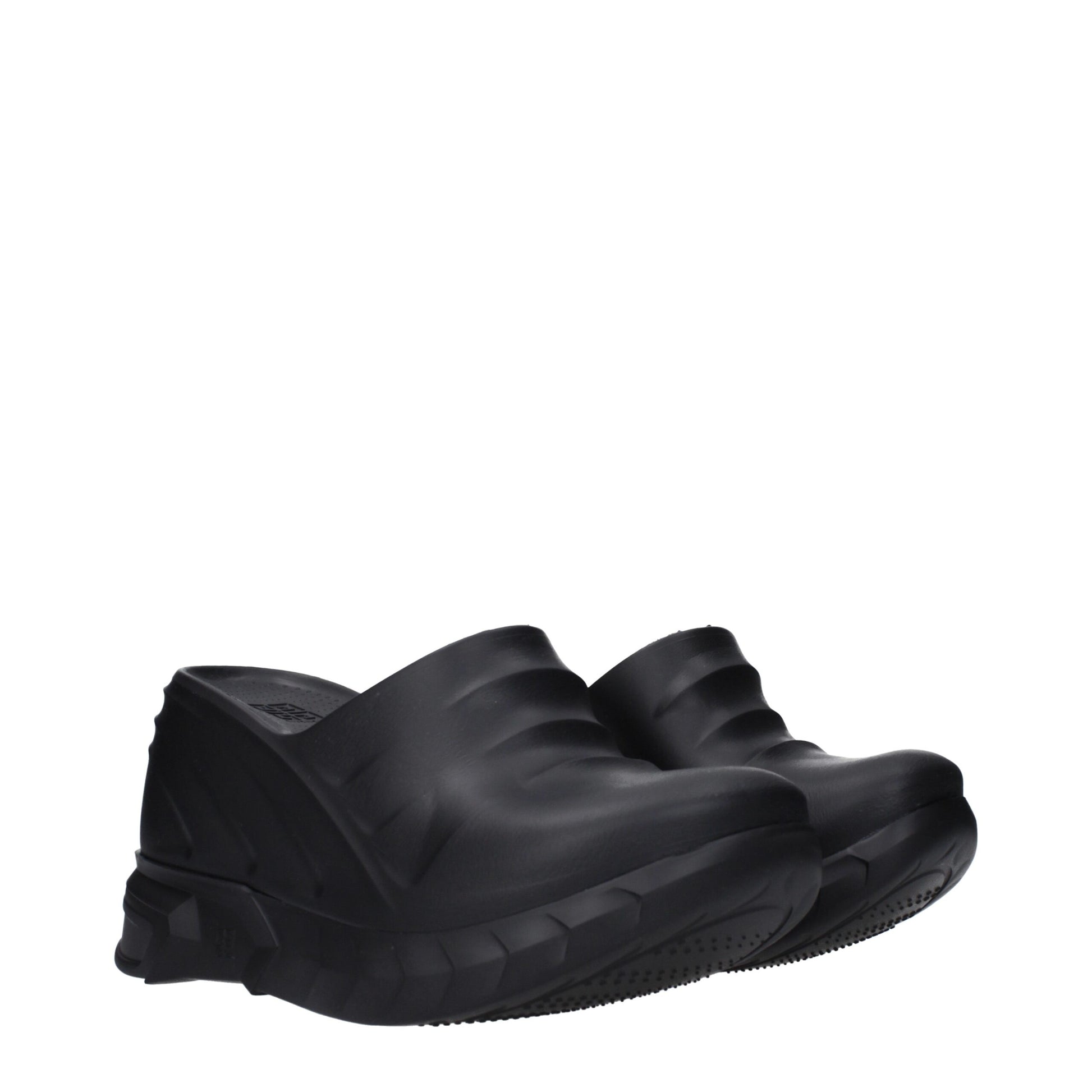 Black Cotton Slippers