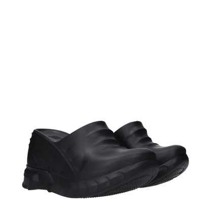 Black Cotton Slippers