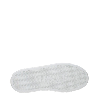 White Leather Low Top Sneakers