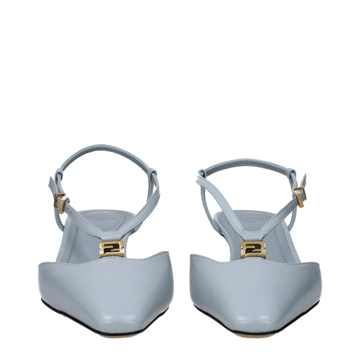 Light Blue Leather Sandals