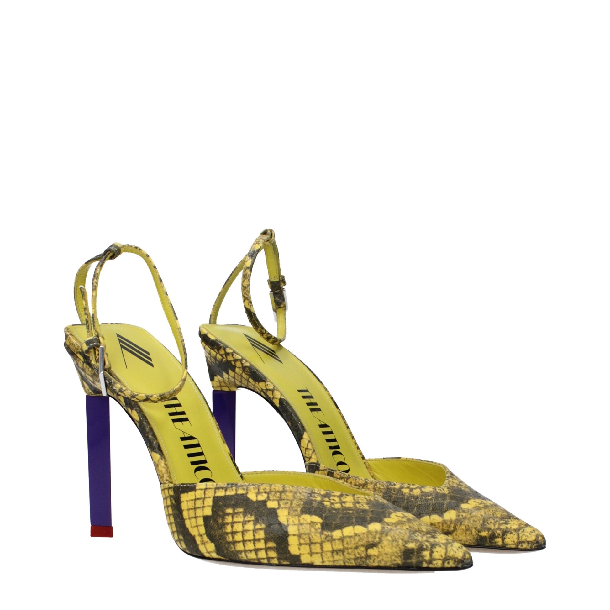 Yellow Leather Pumps