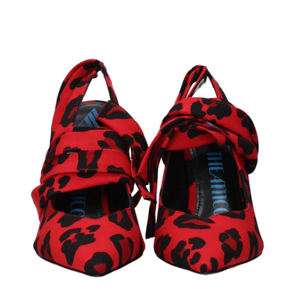 Red Fabric Pumps