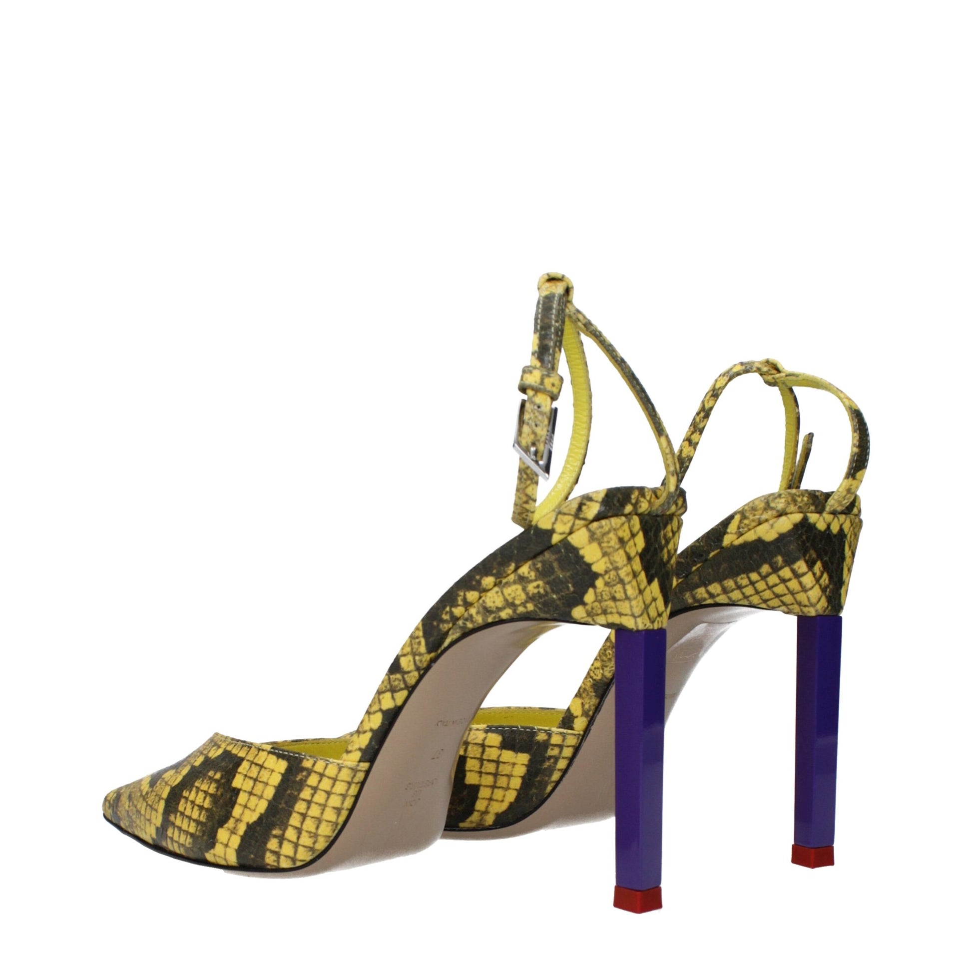 Yellow Leather Pumps