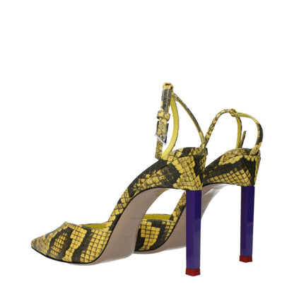 Yellow Leather Pumps