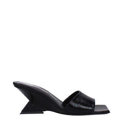 Black Leather Sandals