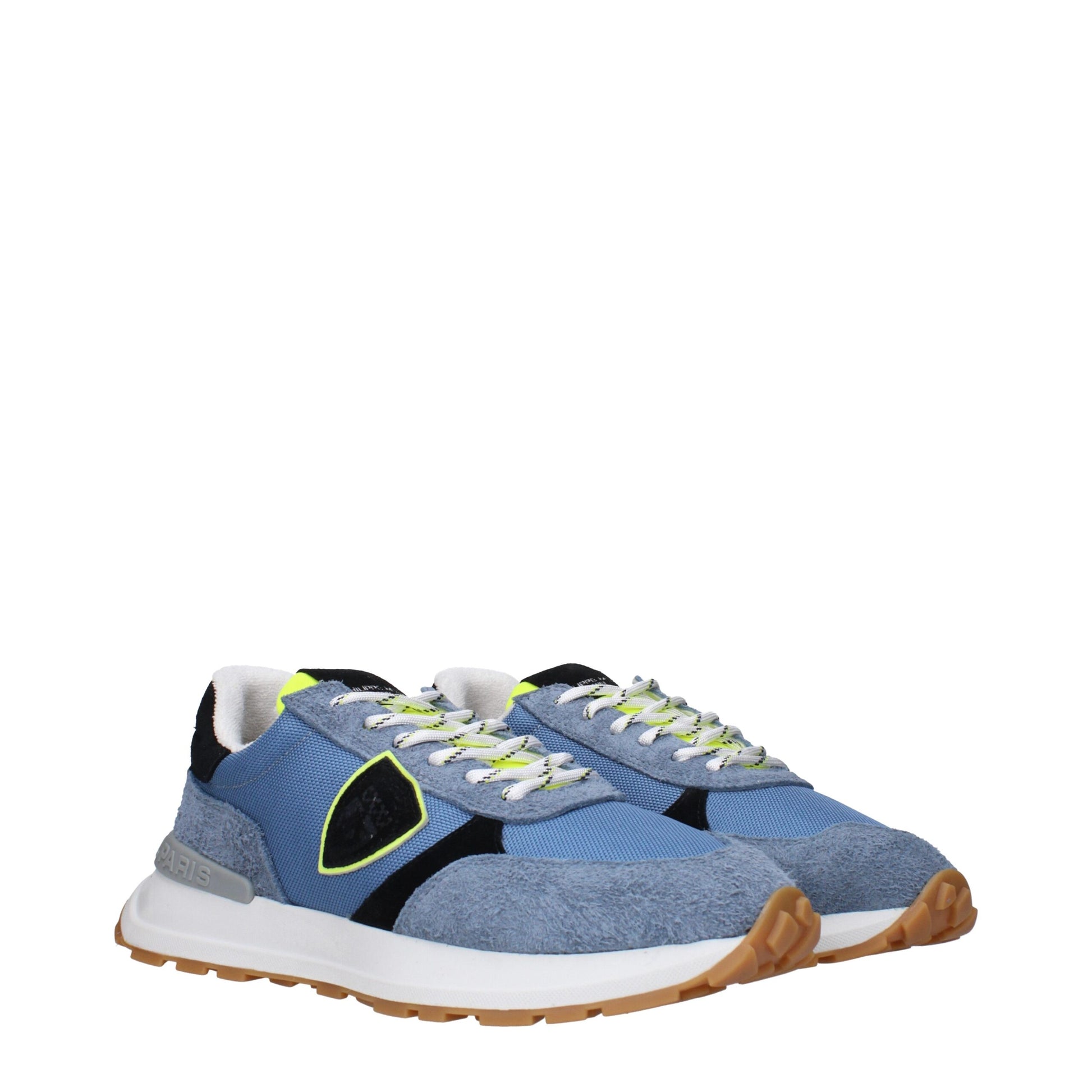 Blue Fabric Athletic Sneakers