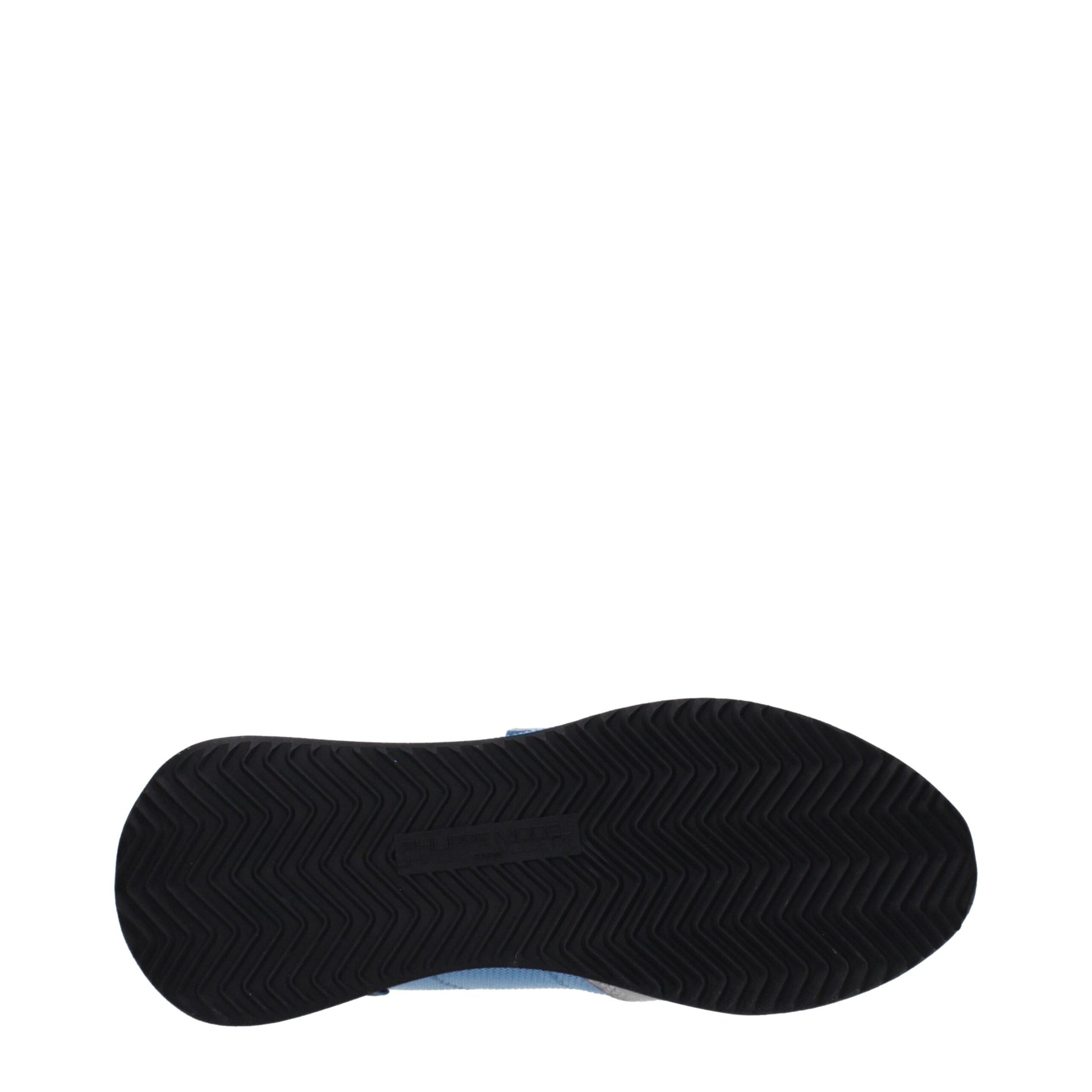 Blue Fabric Low Top Sneakers