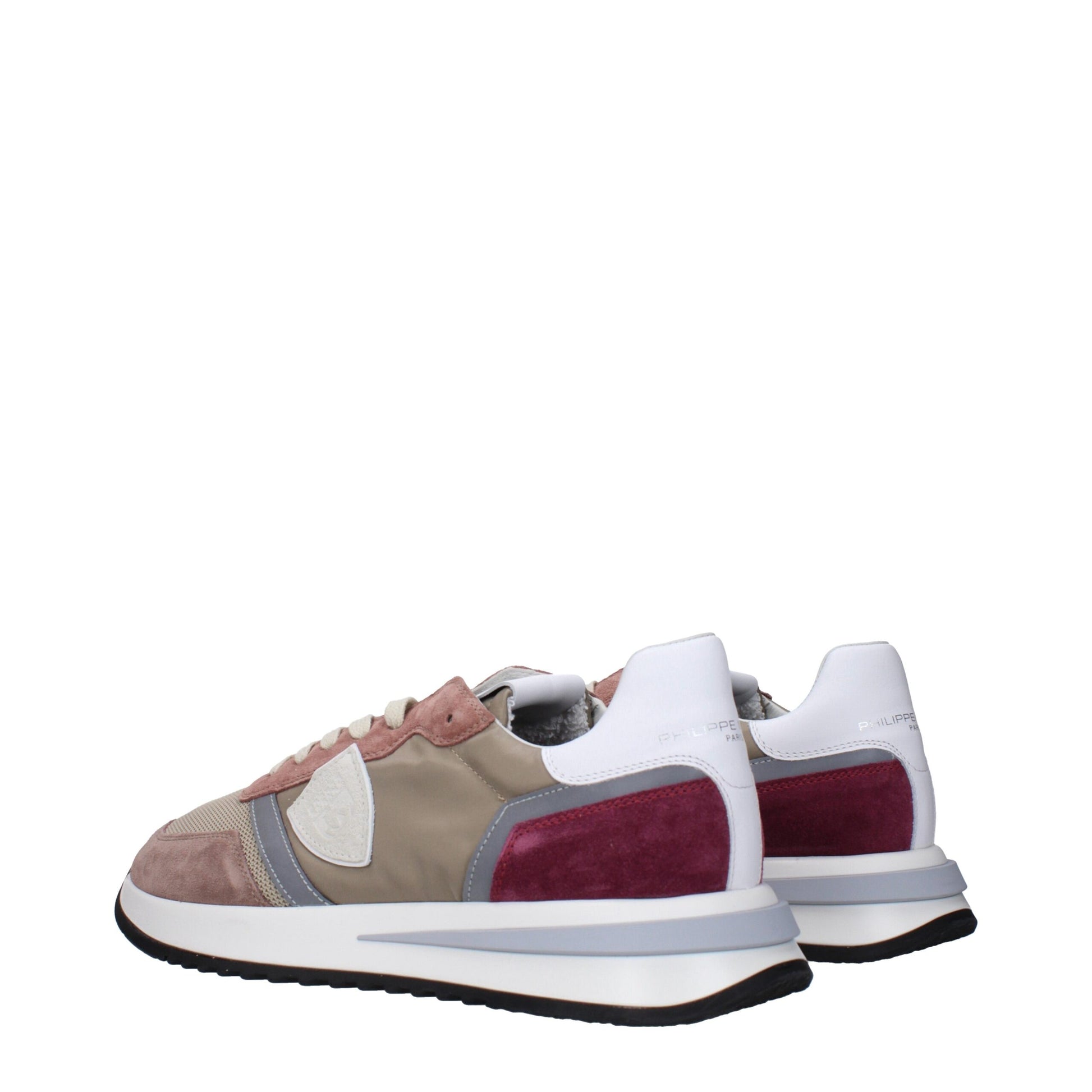Beige Fabric Low Top Sneakers