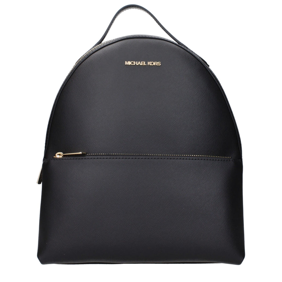 Black Leather Backpack