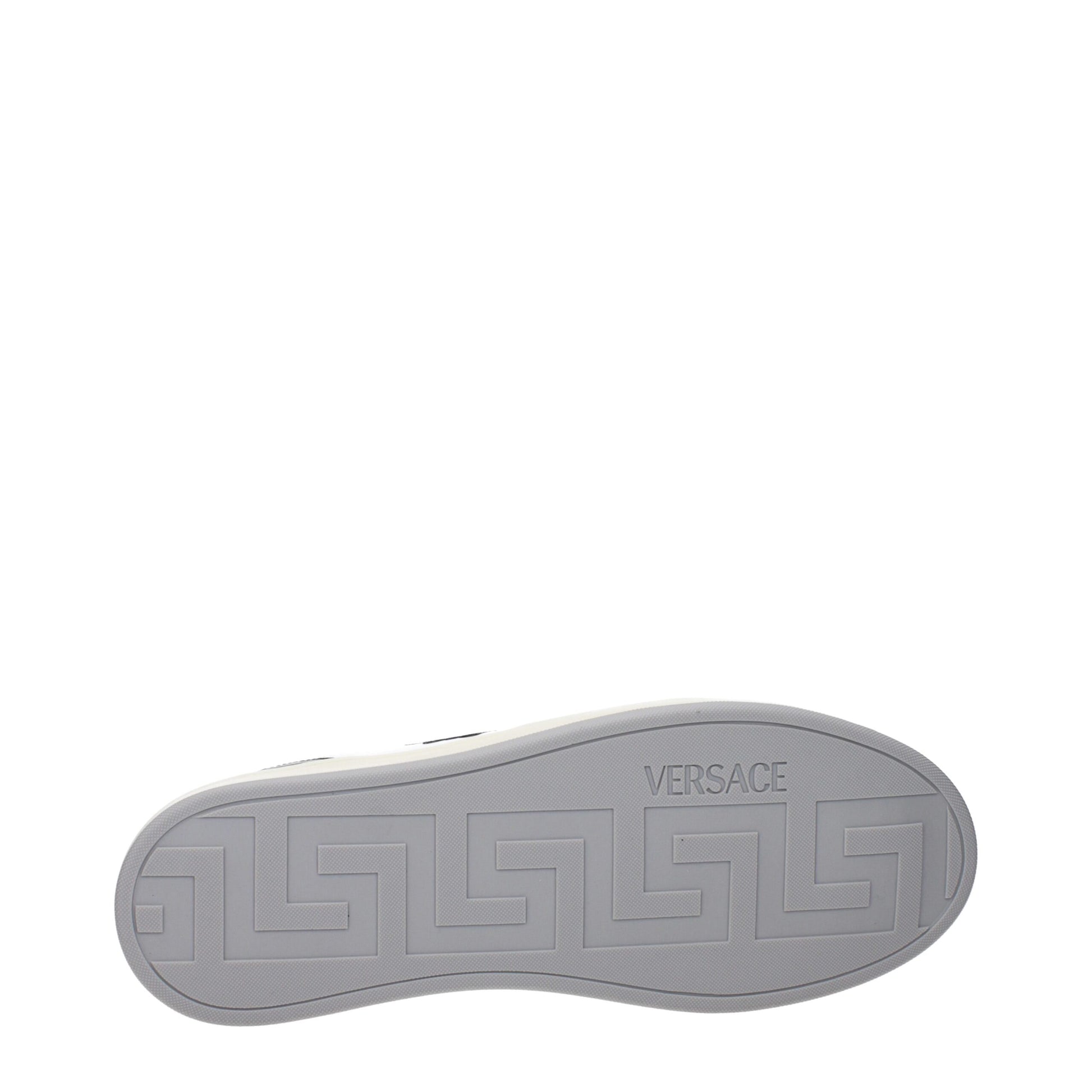 White Leather Low Top Sneakers