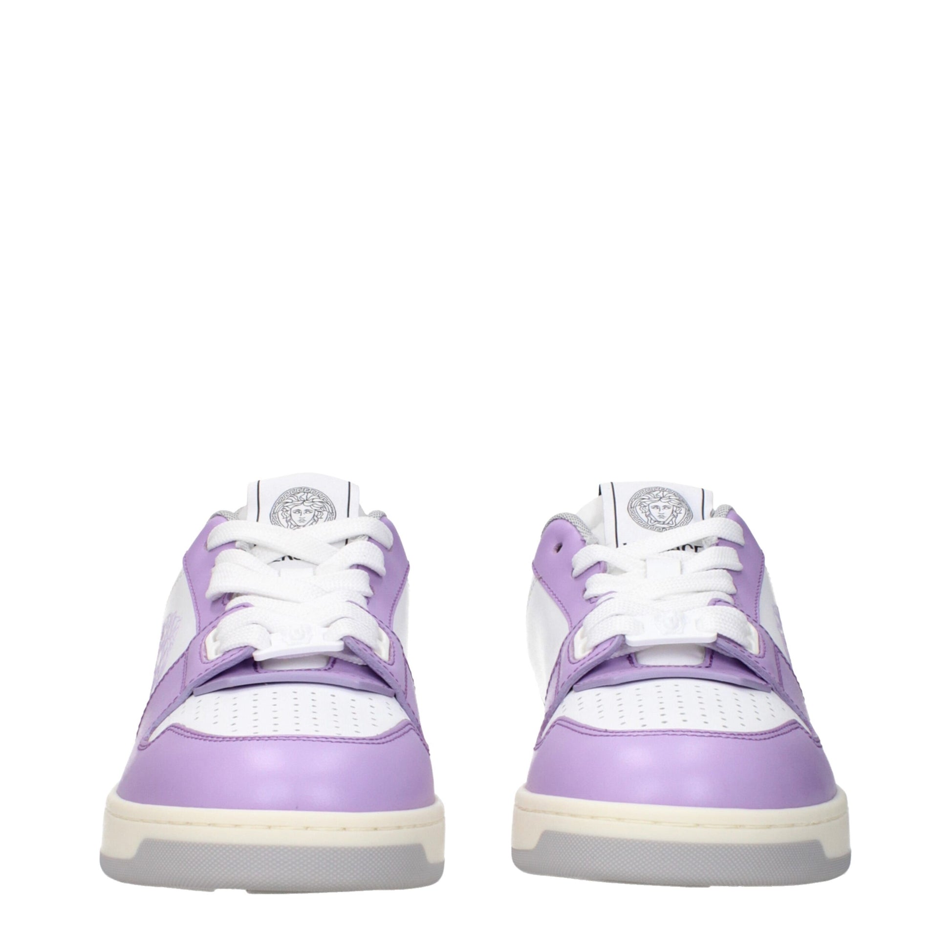 White Leather Low Top Sneakers