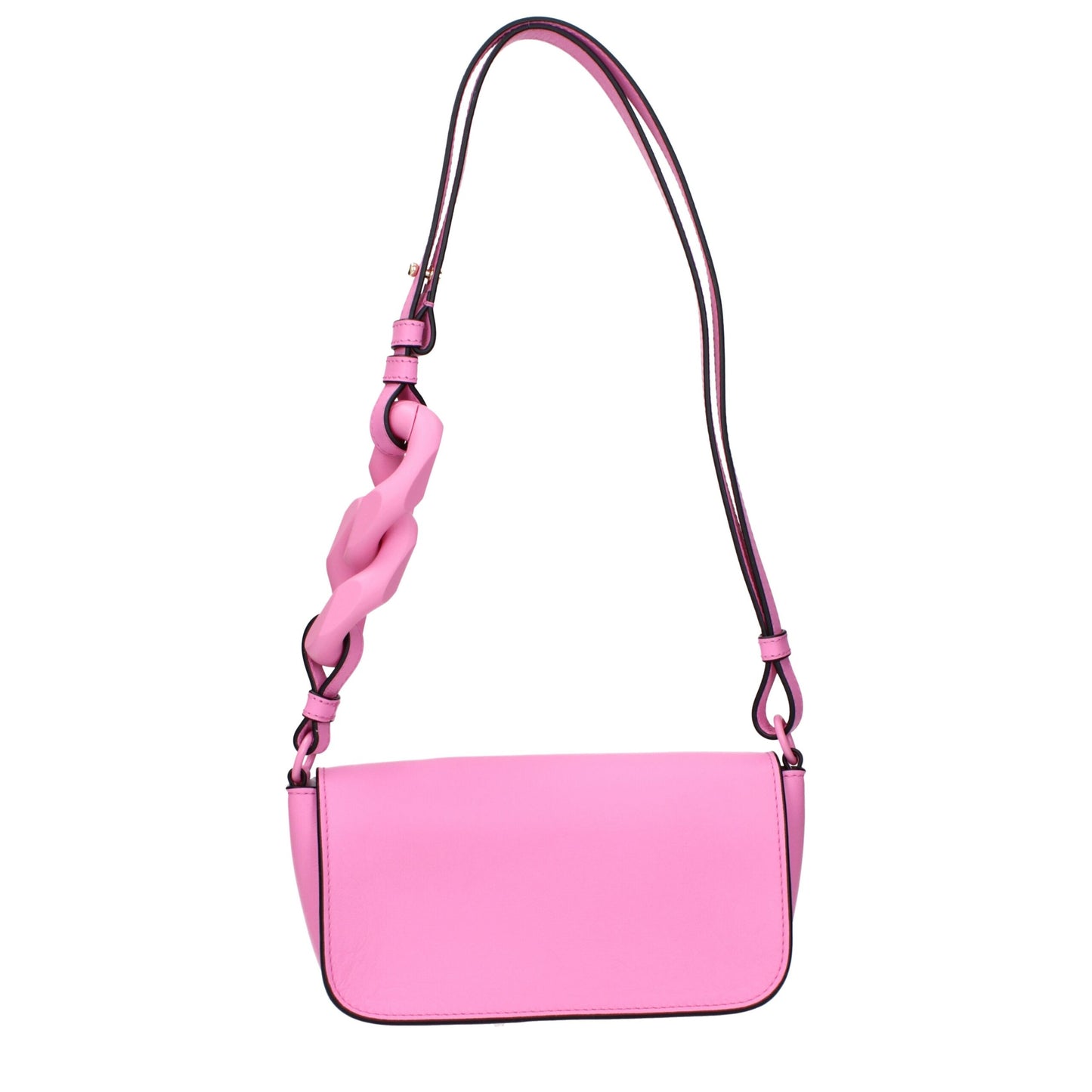 Pink Leather Shoulder Bag