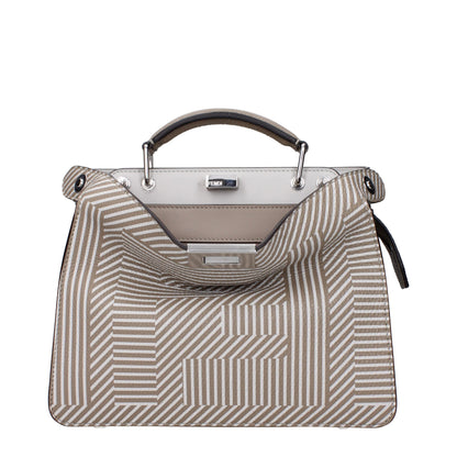 Beige Leather Handbag
