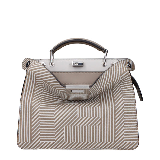 Beige Leather Handbag