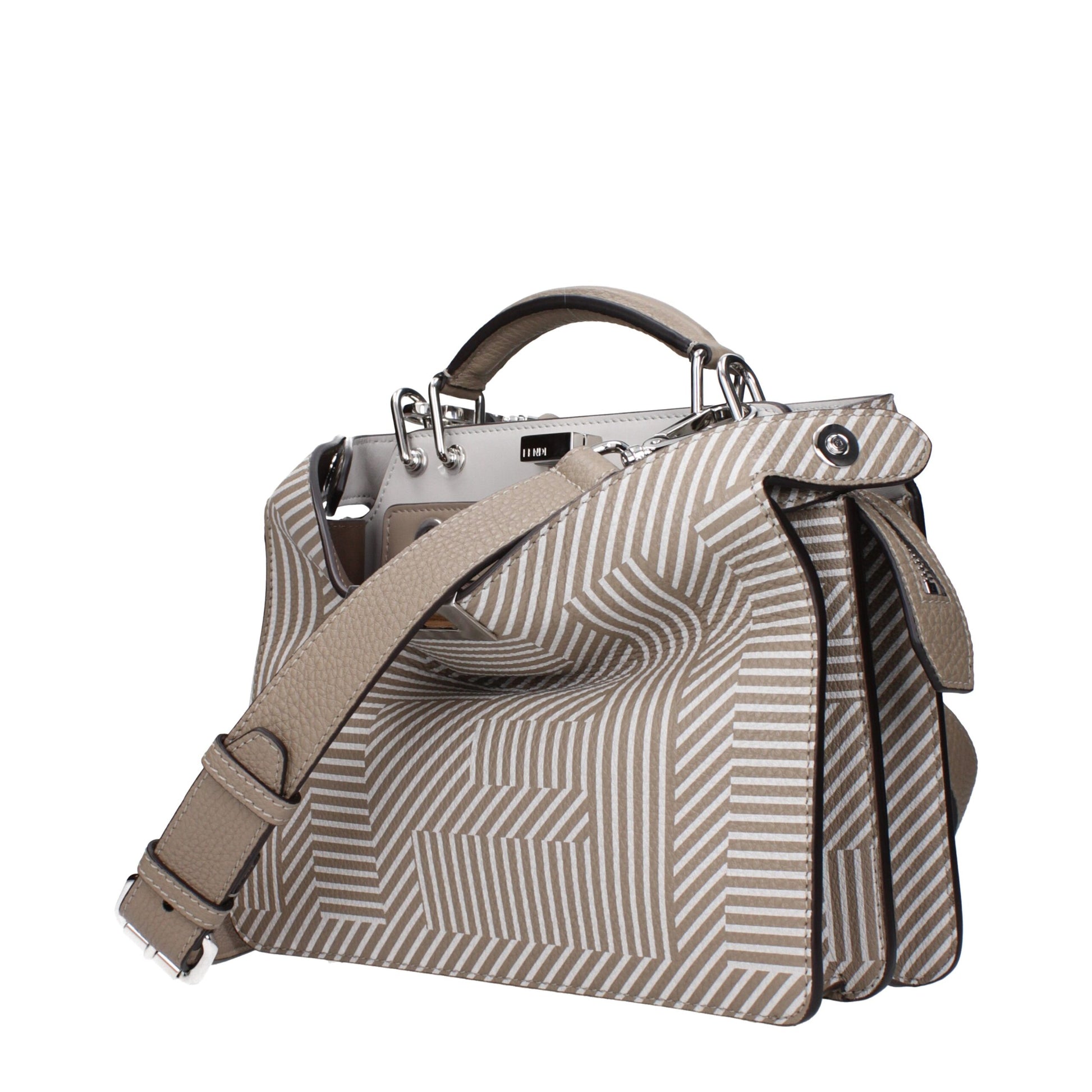 Beige Leather Handbag