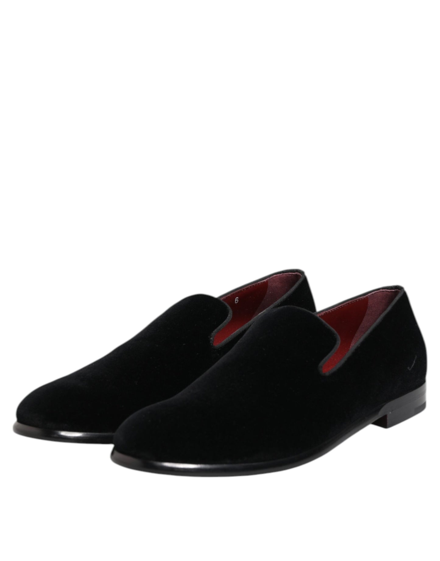 Black Velvet Loafers Formal Men Dress Shoes